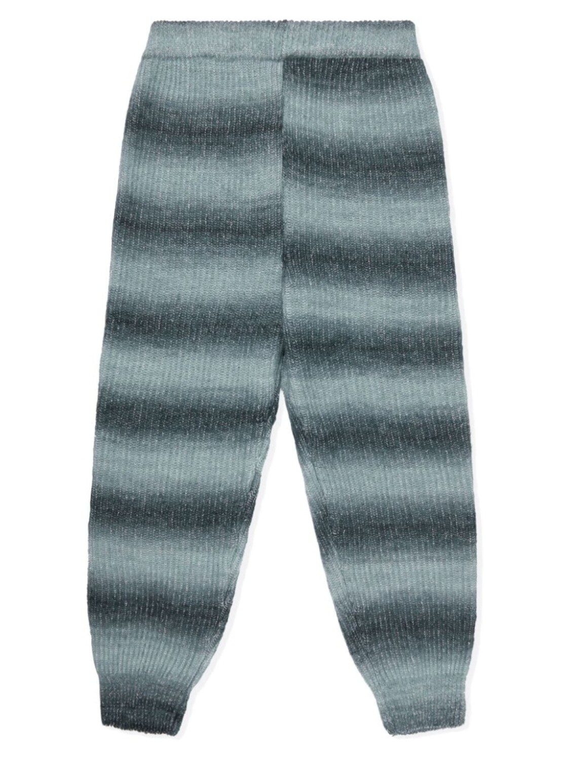 Missoni Kids полосатые брюки с эффектом омбре, серый — фото 2