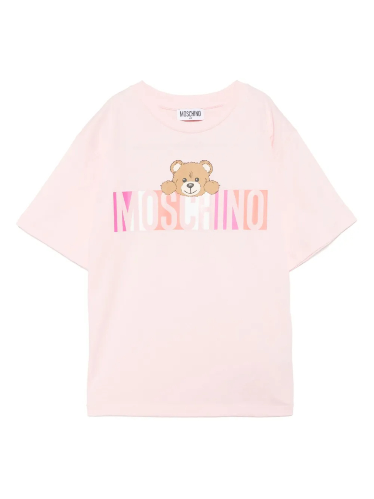 

Moschino Kids футболка с логотипом, розовый