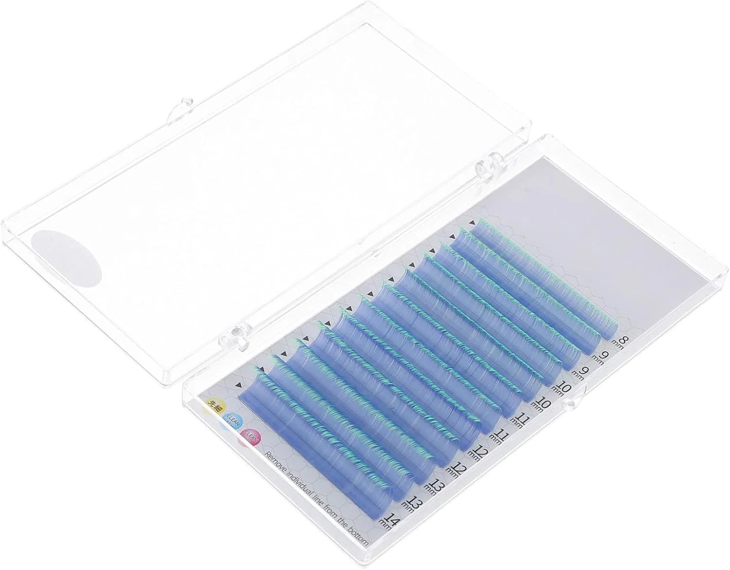 Ресницы накладные Beavorty teal 1 пара 3D
