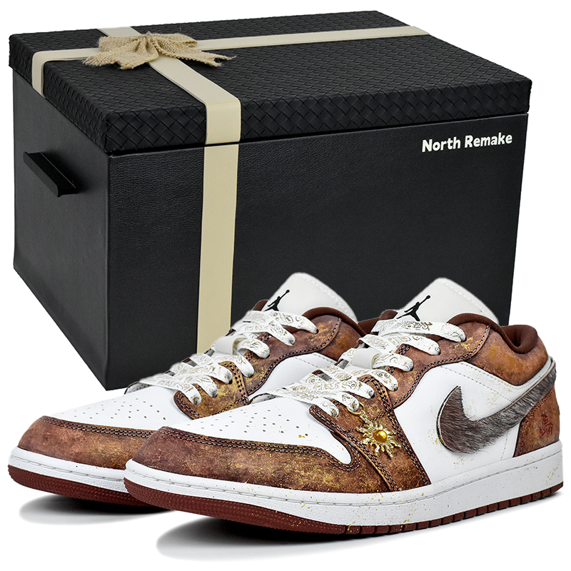 

Кроссовки Air 1 Abrasion Resistant Low top Vintage Basketball Shoes Unisex Jordan, allow me to shine-gift box 4