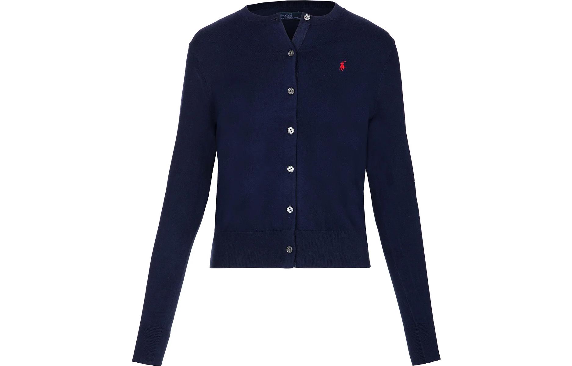 Кардиган с круглым вырезом Polo Pony Polo Ralph Lauren, Морской синий — фото 2