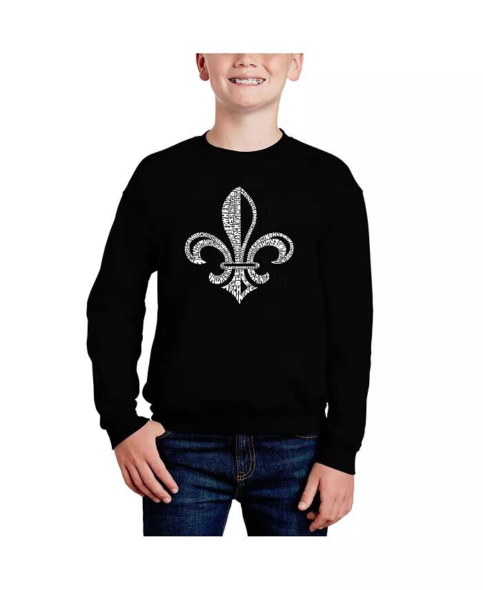 

Текст песни When The Saints Go Marching In - Big Boy's Word Art Crewneck Sweatshirt La Pop Art, красный