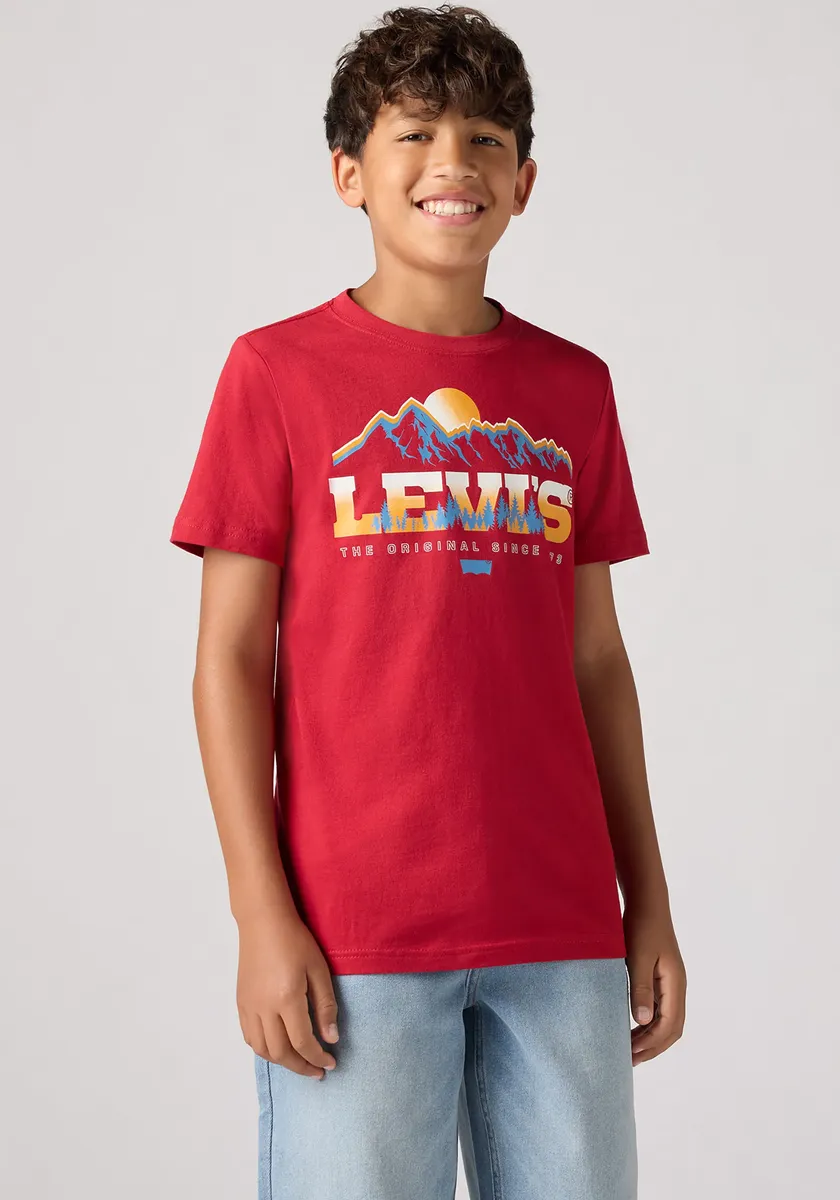 

Детская рубашка Levi's с принтом "LVB MAJESTIC MOUNTAINS TEE", для МАЛЬЧИКОВ, из чистого хлопка Levi'S Kids, цвет Chili Pepper