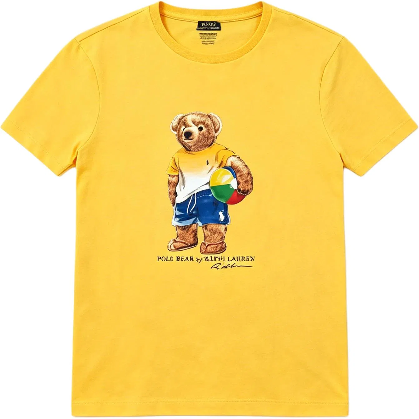 Футболка Polo Bear Slim Fit Polo Ralph Lauren желтая