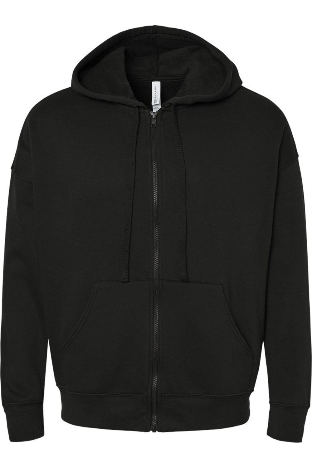 

Толстовка с капюшоном BELLA + CANVAS Unisex Sponge Fleece DTM Full Zip, черный