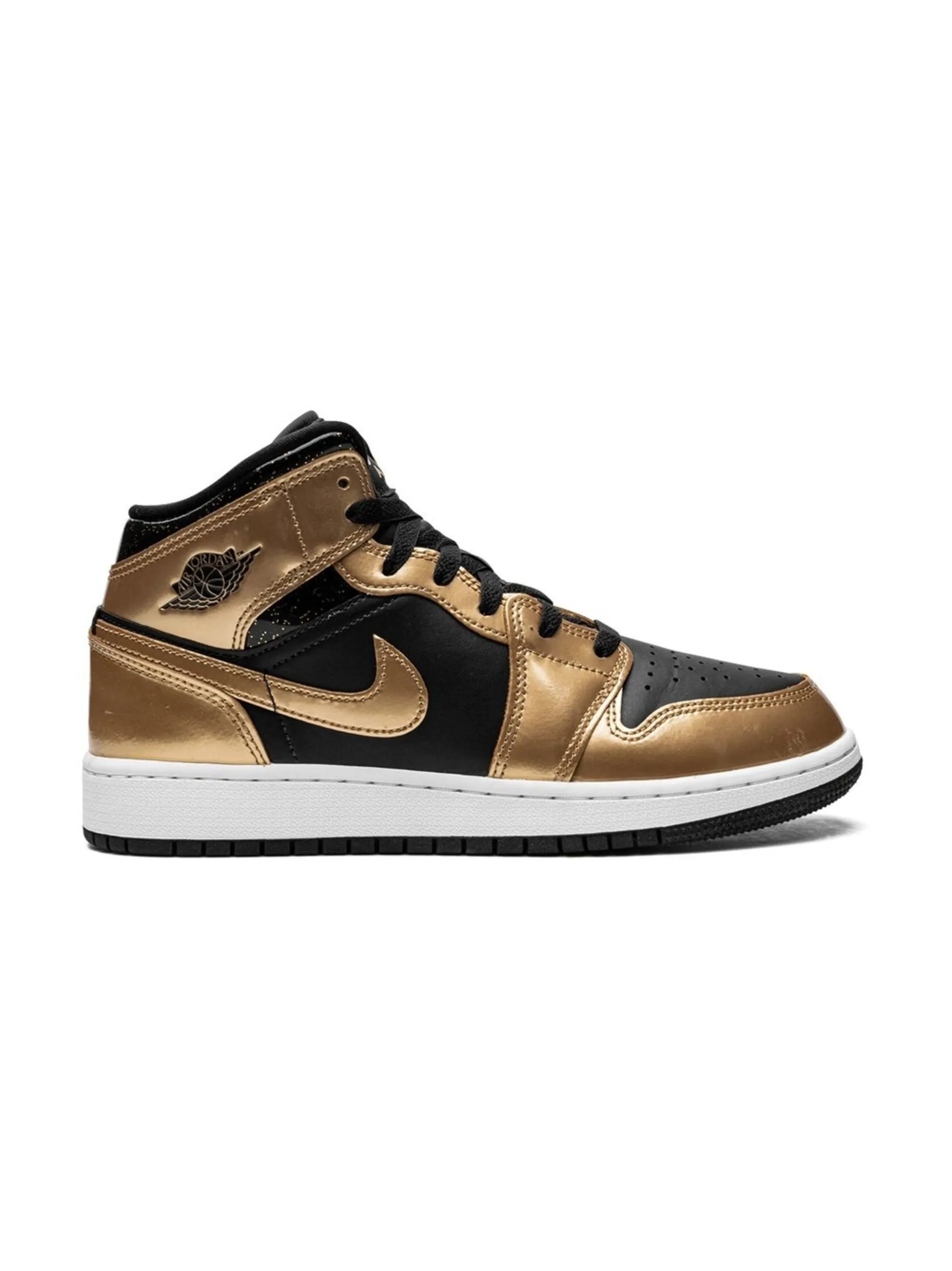 Кроссовки Air Jordan 1 Mid SE Jordan Kids, черный — фото 2