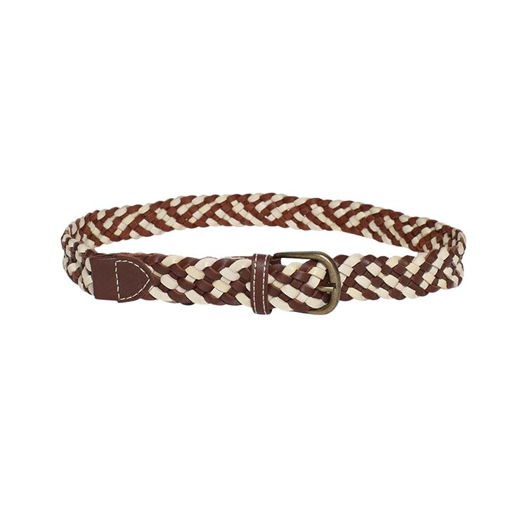 

Ремень Bode Woven Belt, цвет Brown/White