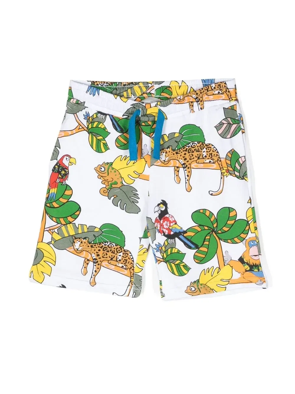 Спортивные шорты с графичным принтом Stella McCartney Kids, белый