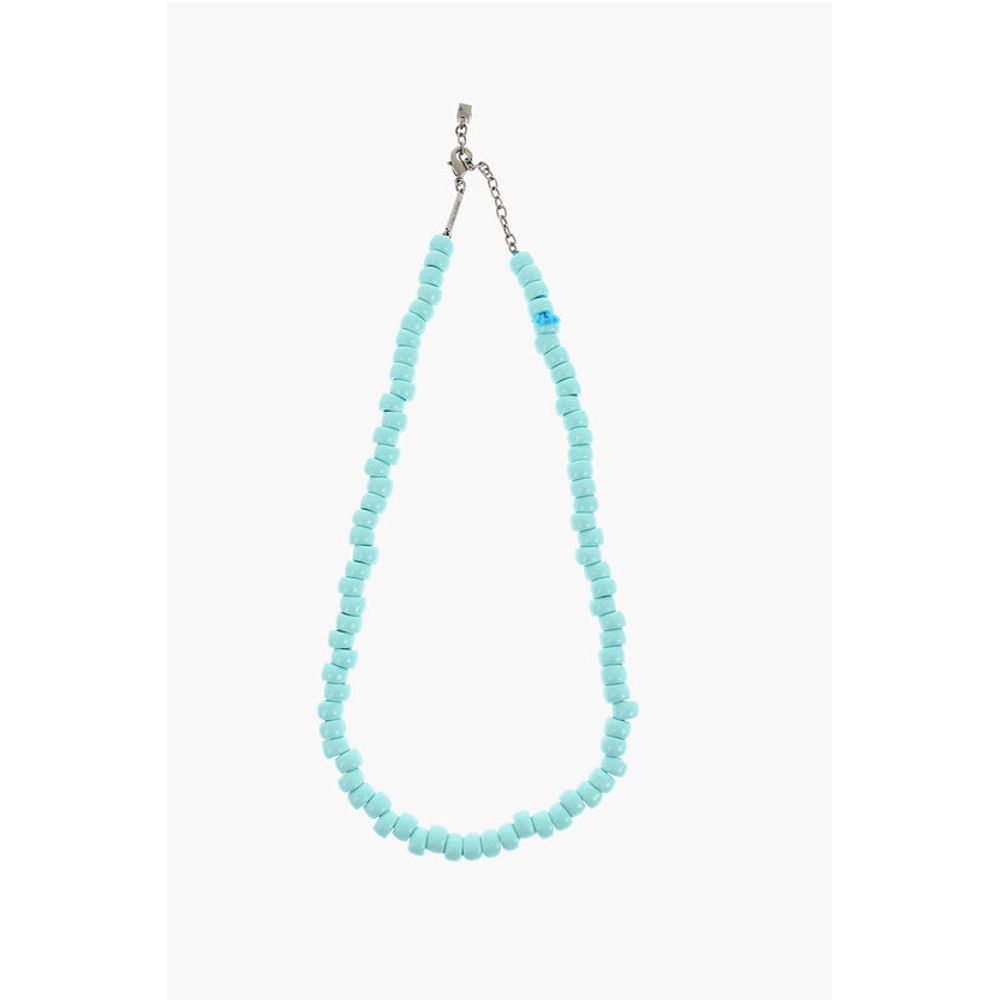 

Однотонное ожерелье из бисера Dsquared2, светло-голубой