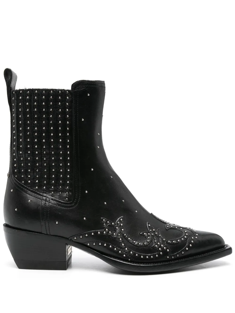 Сапоги с заклепками GOLDEN GOOSE, черный