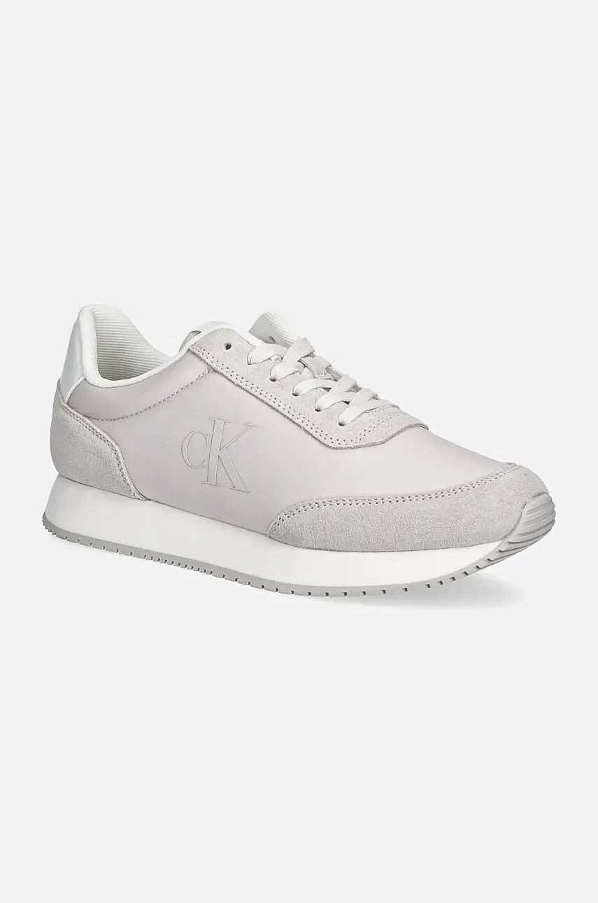 

Кроссовки Calvin Klein Jeans RUNNER LACEUP LOW MG MIX, бежевый