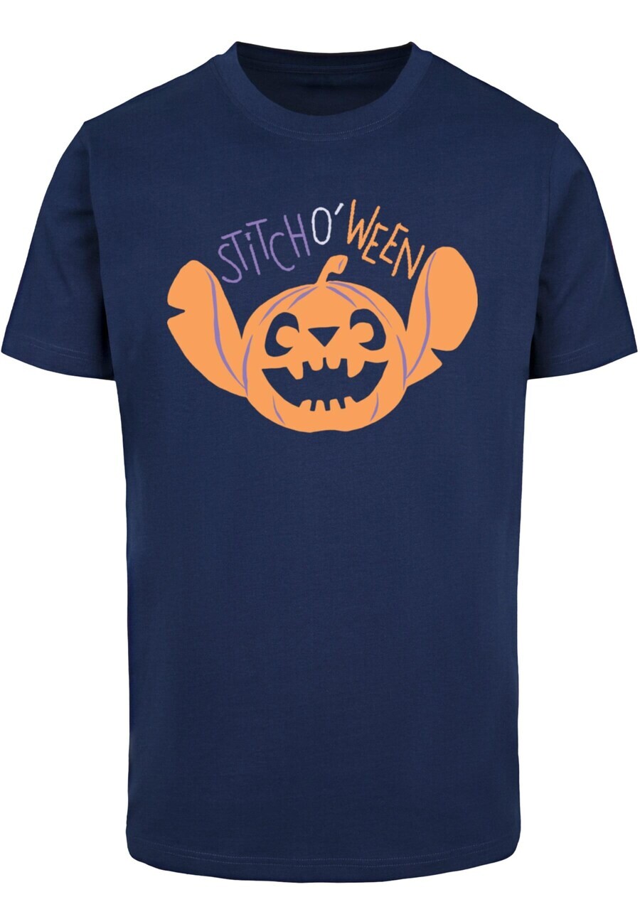 

Классическая футболка ABSOLUTE CULT Shirt Disney Lilo & Stitch - Halloween Stitch O Ween, темно-синий