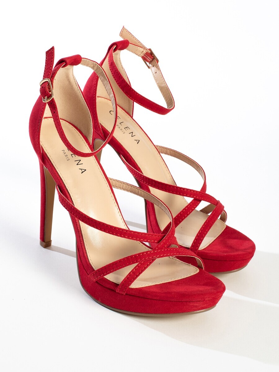 Босоножки на высоком каблуке Celena Sandals Courtney, красный — фото 2