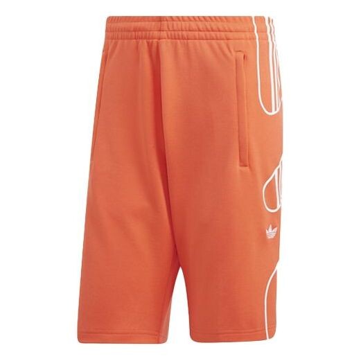 

Шорты originals pattern printing casual sports shorts orange Adidas, оранжевый