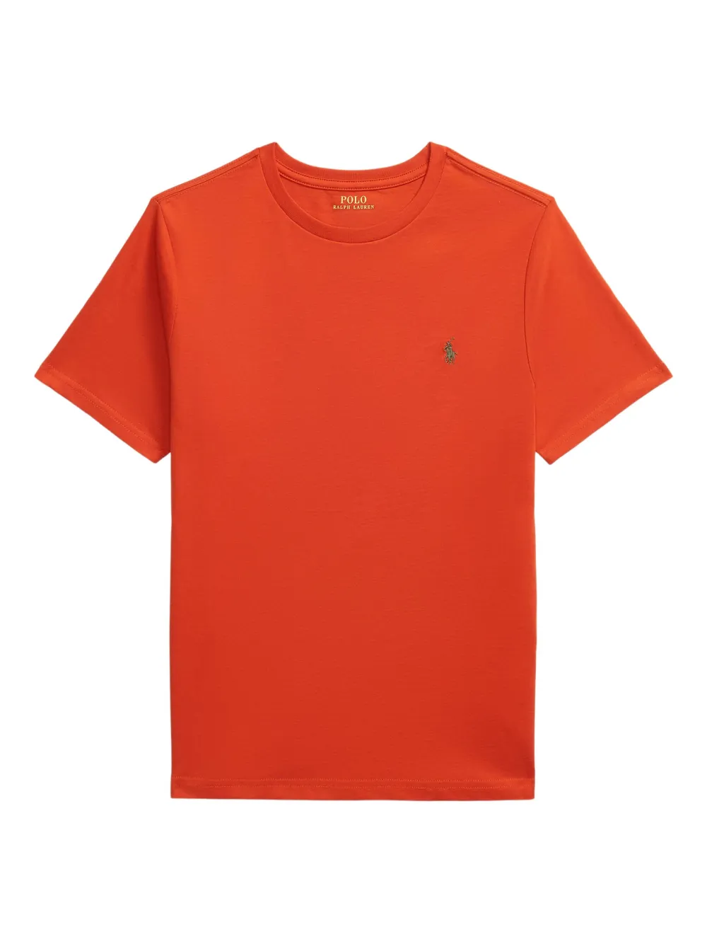 

Футболка с вышитым логотипом POLO RALPH LAUREN KIDS, оранжевый