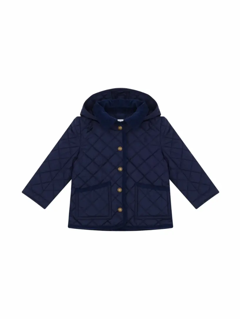 

Стеганая куртка с логотипом Ralph Lauren, тёмно-синий