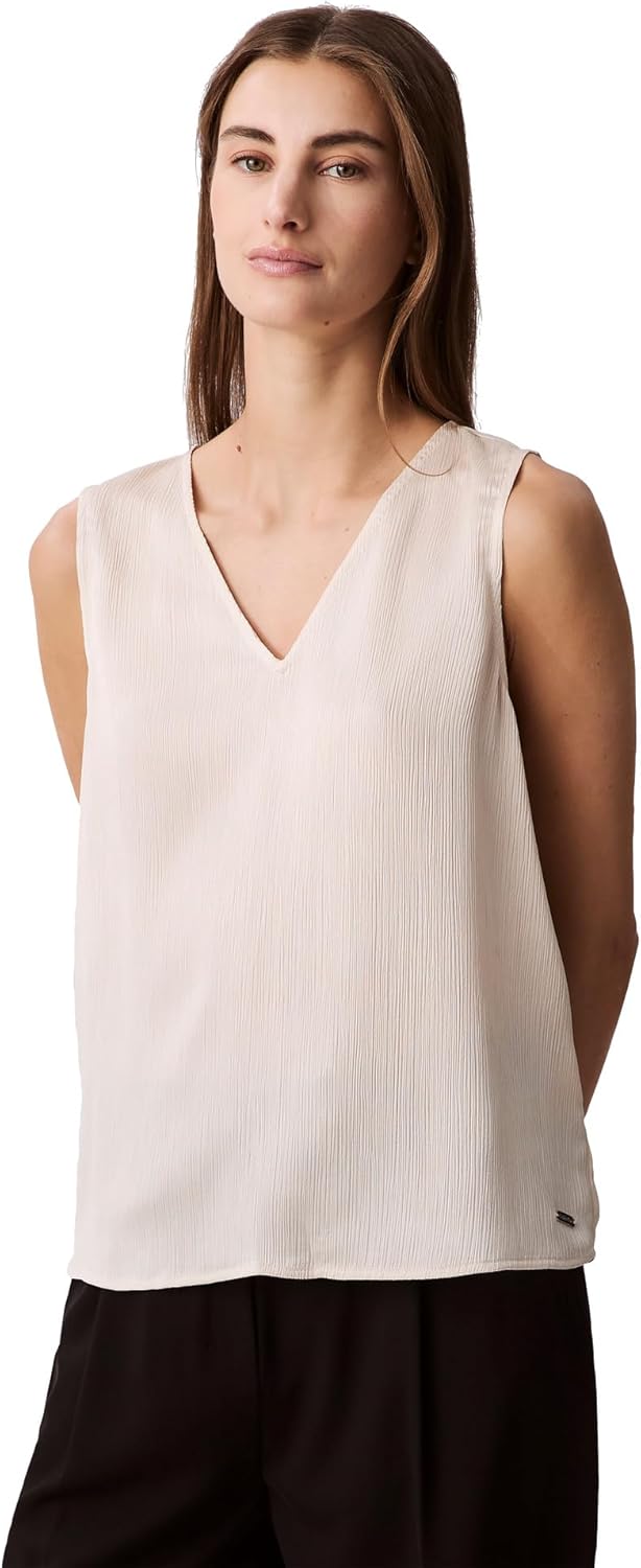 

Женская майка-топ с V-образным вырезом от Calvin Klein Jeans, Brazilian Sand