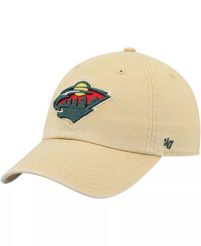 

Мужская регулируемая шапка золотого цвета Minnesota Wild Clean Up '47 Brand, золотой