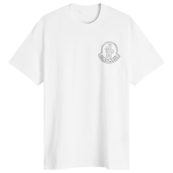 

Футболка с большим логотипом Moncler, белый