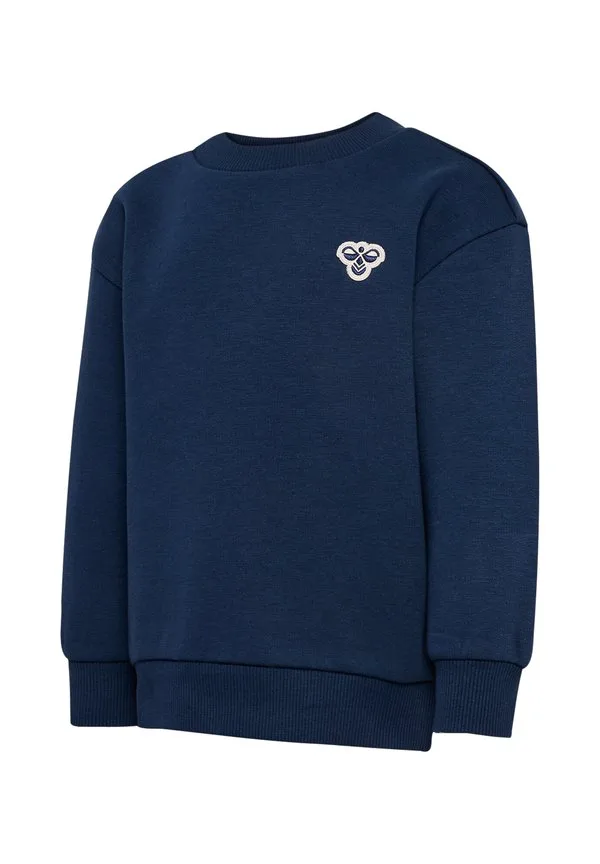 Мини-Толстовка свободного кроя с круглым вырезом и изображением пчелы. Hummel, Dress Blues — фото 3