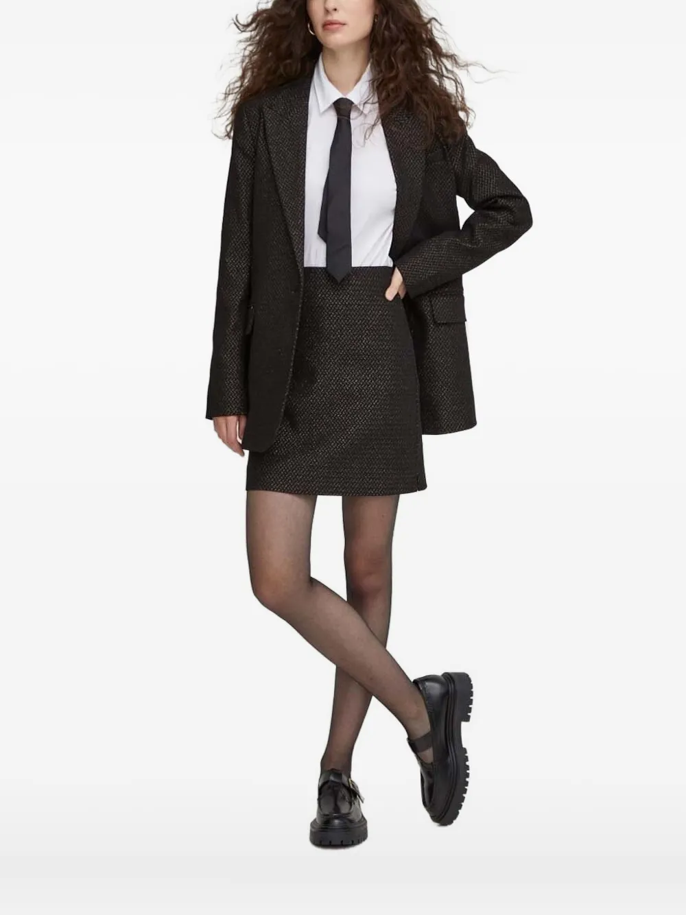 

Пиджак с узором Bruuns Bazaar, черный