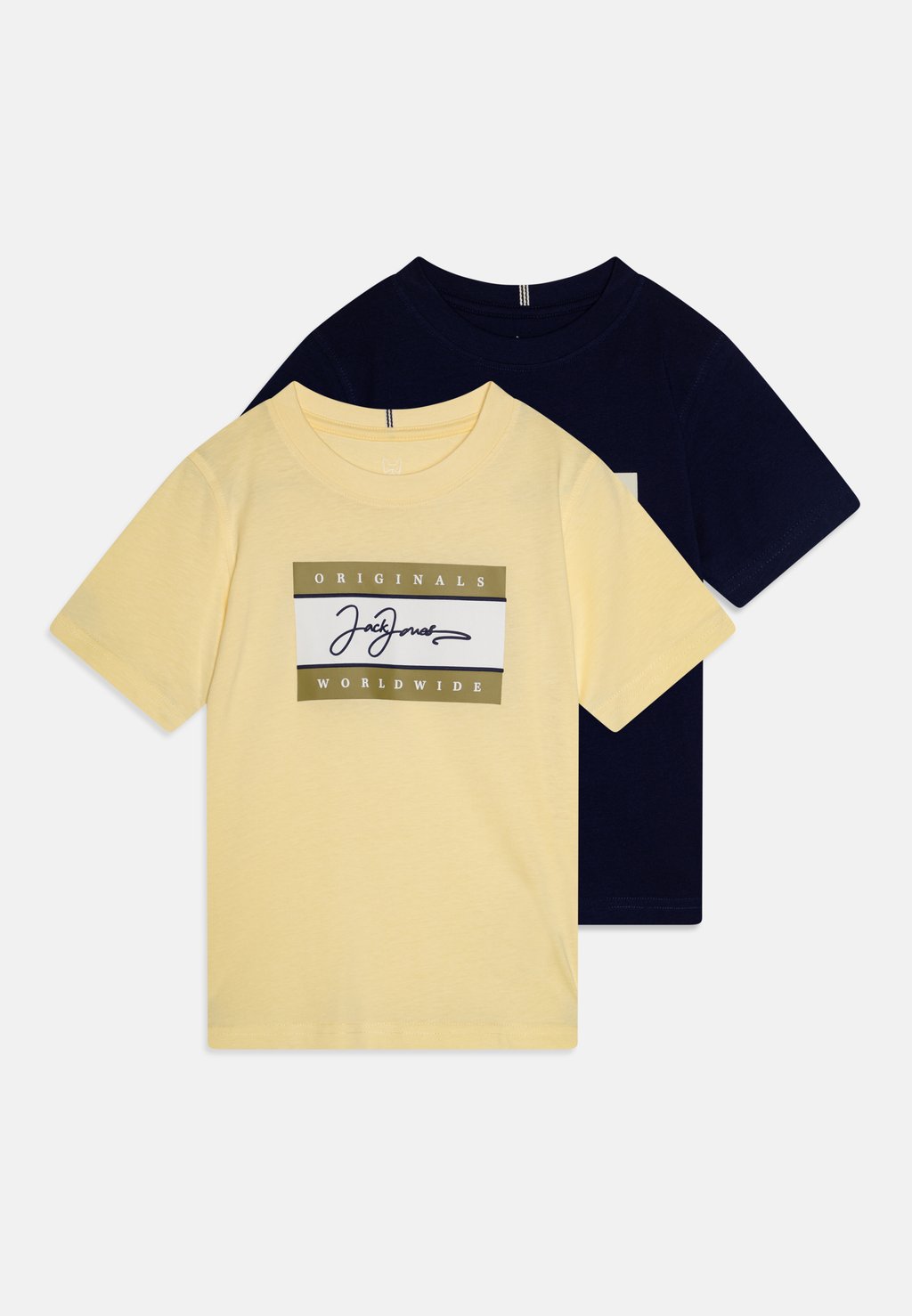 

Футболка с принтом JORFREDERIKSBERG 2 PACK Jack & Jones Junior, светло-желтый