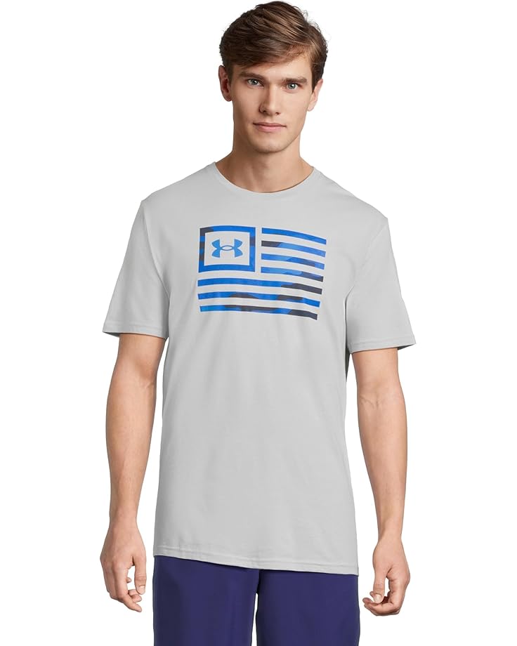 

Футболка Under Armour Freedom Flag Printed T-Shirt, цвет Mod Gray/Photon Blue
