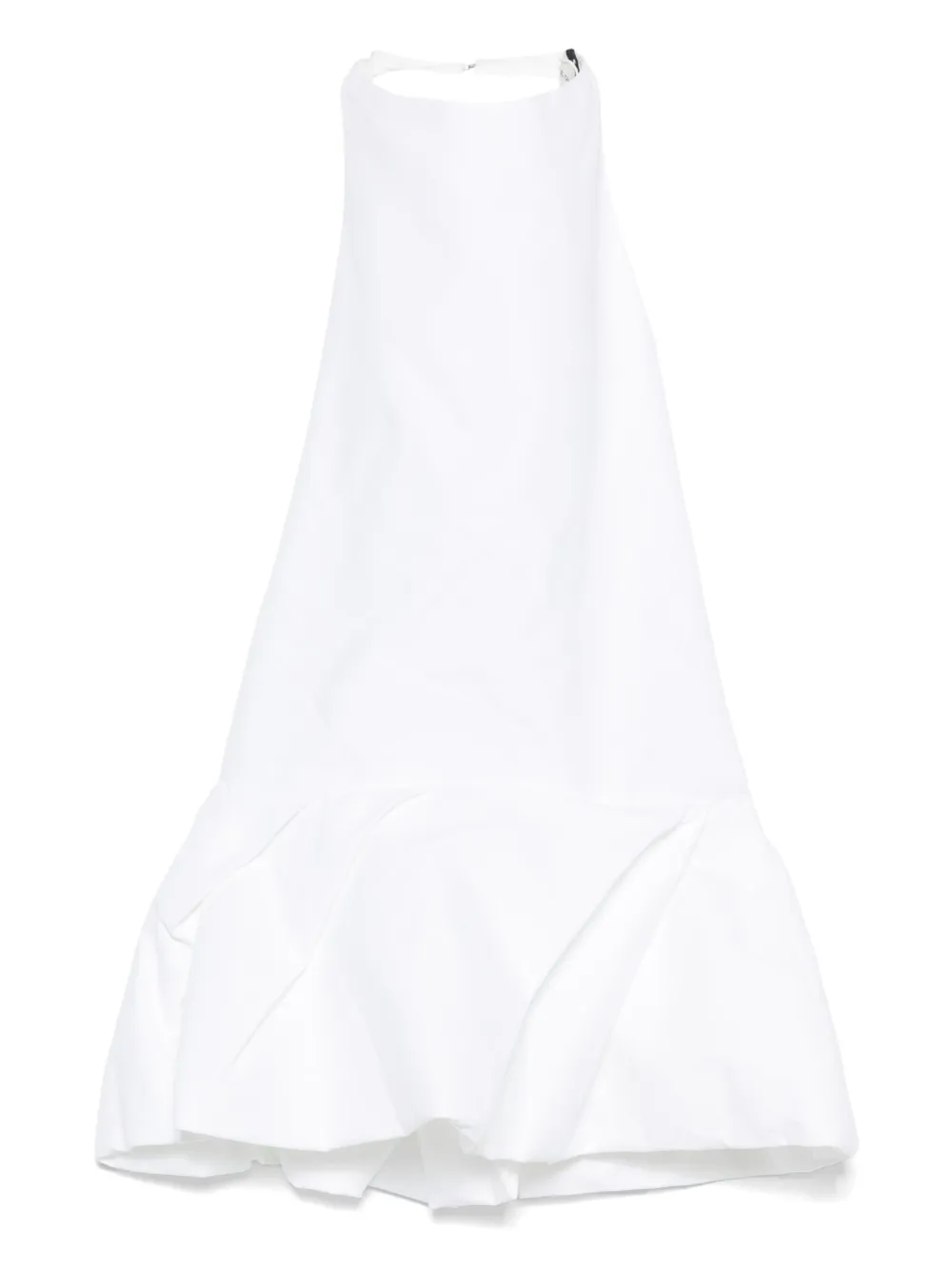 

Плиссированная блузка с вырезом халтер Magda Butrym, белый