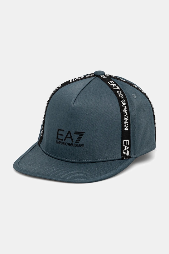 

Хлопковая кепка с козырьком Ea7 Emporio Armani, зеленый