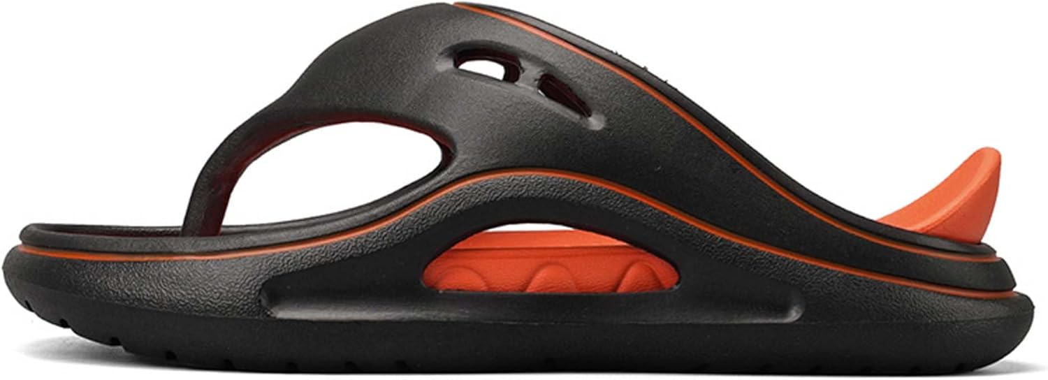 

Удобные и легкие мужские шлепанцы для лета с мягкой толстой подошвой для ношения на улице Generic, черный