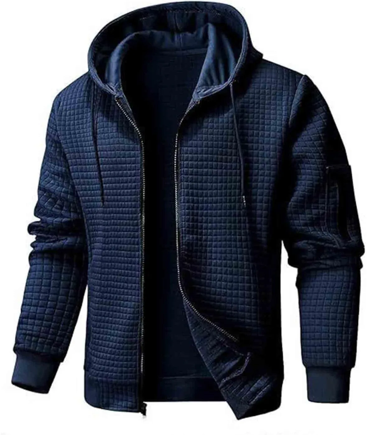 

Мужская текстурированная худи на молнии