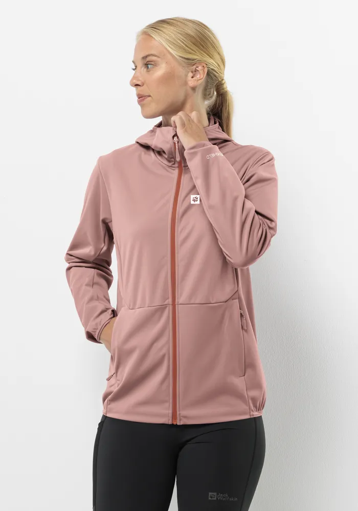 

Функциональная куртка Jack Wolfskin "FELDBERG HOODY W", с капюшоном, цвет Rose-Dawn