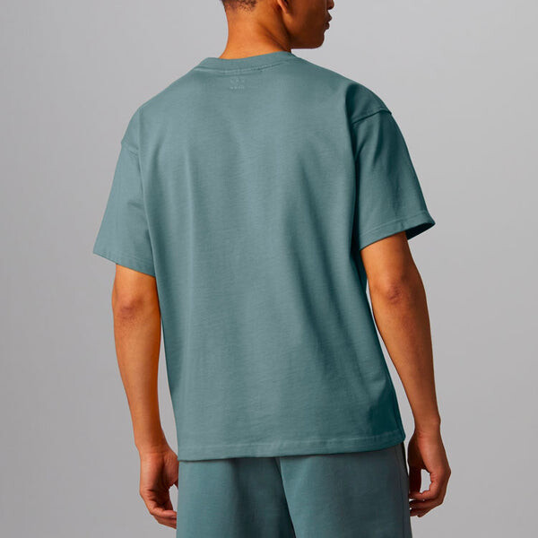 Футболка Adidas x Pharrell Williams Basics T-Shirt 'Hazy Emerald', мультиколор — фото 4