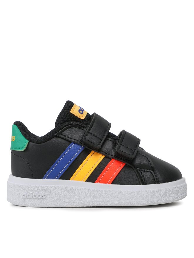 Кроссовки Grand Court Lifestyle Hook and Loop Shoes HP8918 Adidas, черный — фото 2