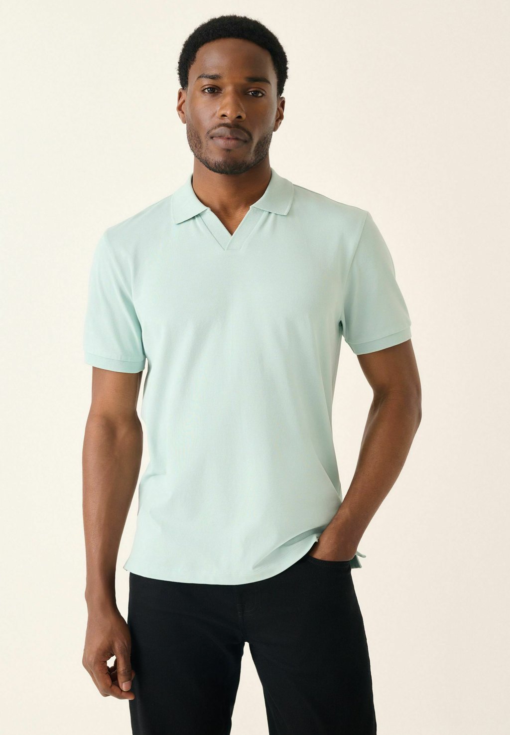 

Рубашка поло REVERE COLLAR REGULAR FIT Next, мятный