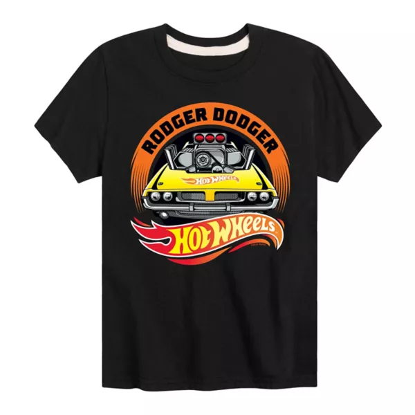 

Футболка с принтом Роджера Доджера для мальчиков 8-20 лет Hot Wheels, черный