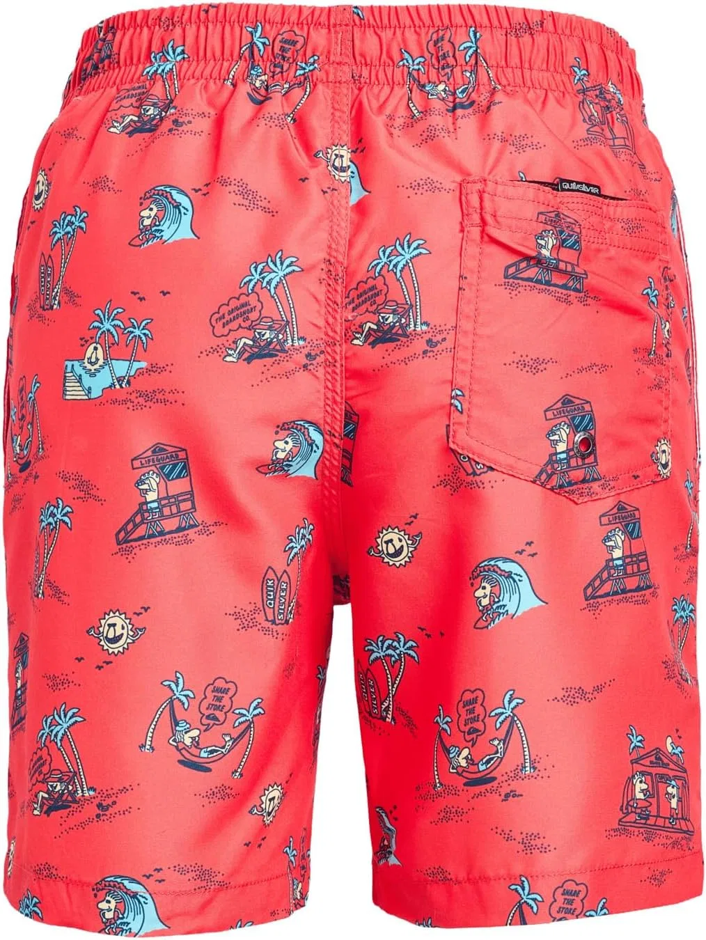 Шорты активные Quiksilver Everyday Mix Volley, Hot Coral — фото 2