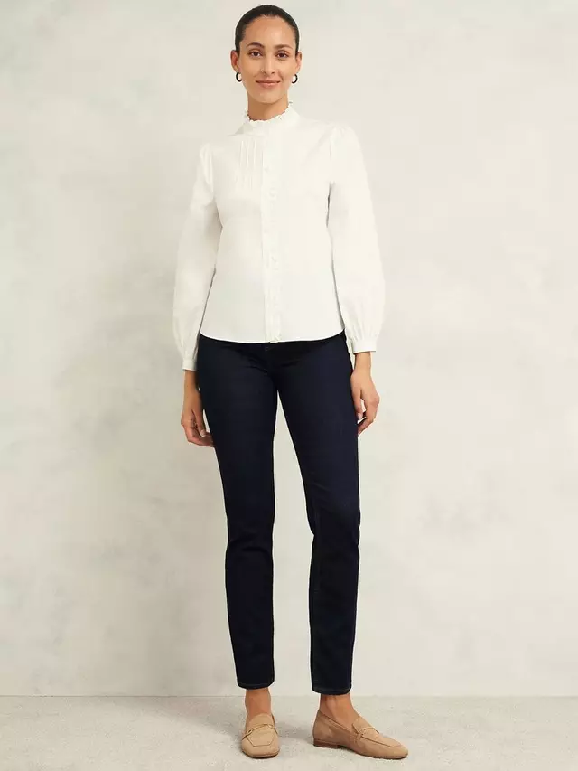 

Рубашка Hobbs Hobbs Trinity Frill, белый
