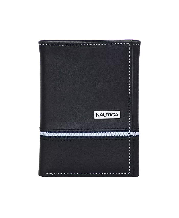 

Мужской трехсекционный кошелек Nautica, черный