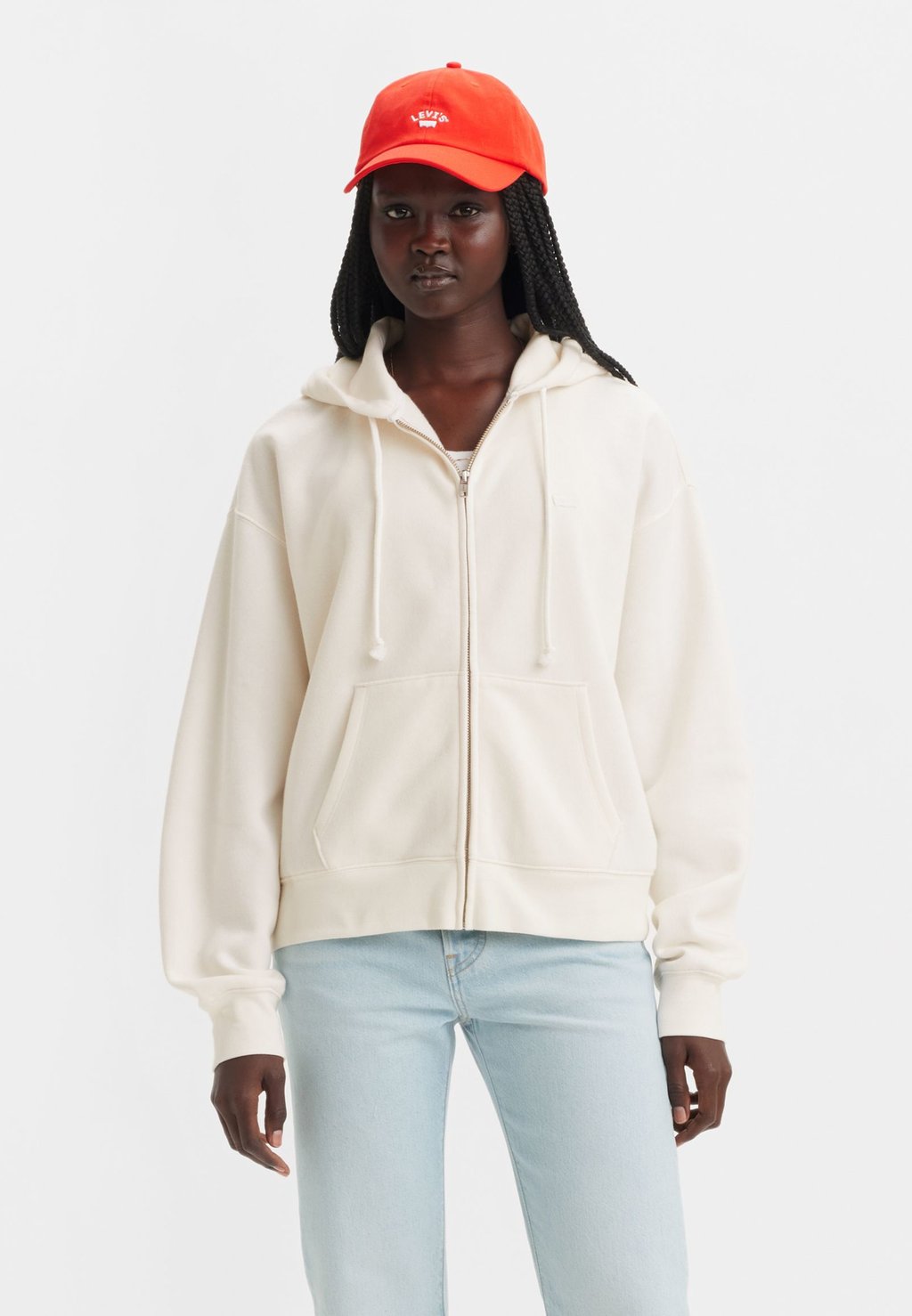 

Толстовка на молнии EVERYDAY ZIP HOODIE Levi's, кремовый