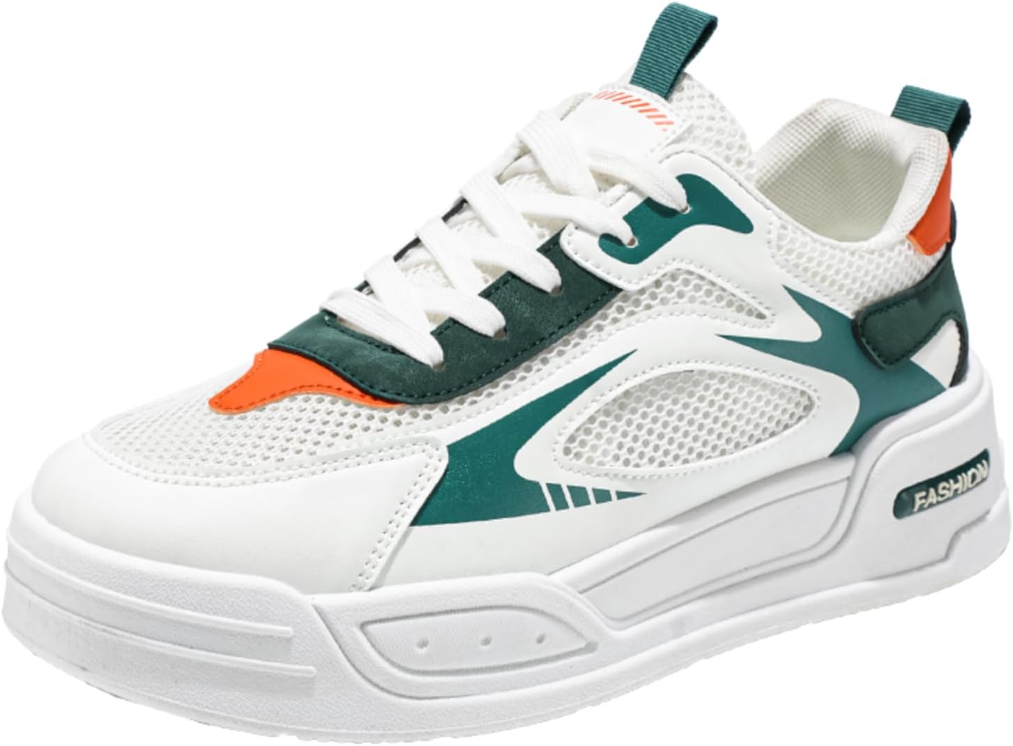 

Мужские кроссовки белого/красного/синего цвета с контрастными вставками, стильные повседневные шнуровки с дышащей сеткой Aokisx