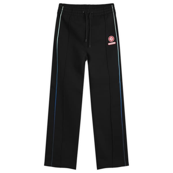 

Casablanca Черные спортивные брюки с градиентной окантовкой и открытым низом, с петлями на спине