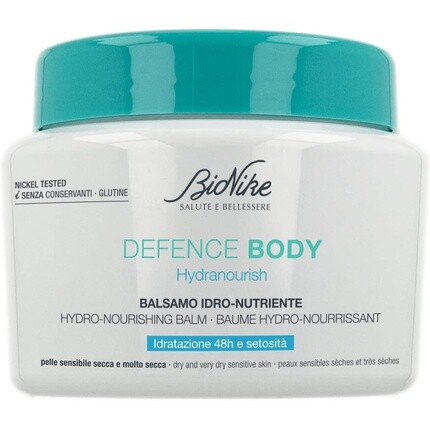 

Bionike Defense Body Hydranourish Hydranourish 48 часов Питание и укрепление кожного барьера Комфорт Мягкость и эластичность 300мл