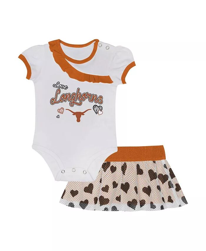 

Комплект из двух частей боди и юбки для мальчиков и девочек Texas Longhorns Love My Team Outerstuff