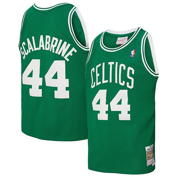 

Мужская футболка brian scalabrine kelly green boston celtics 2007/08 hardwood classics swingman Mitchell & Ness