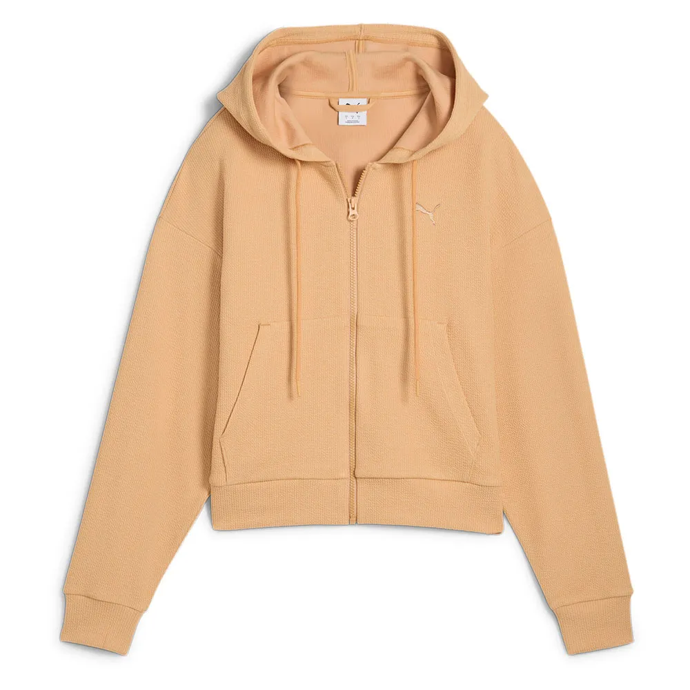 

Толстовка Puma Her Comfort Cropped full zip, бежевый