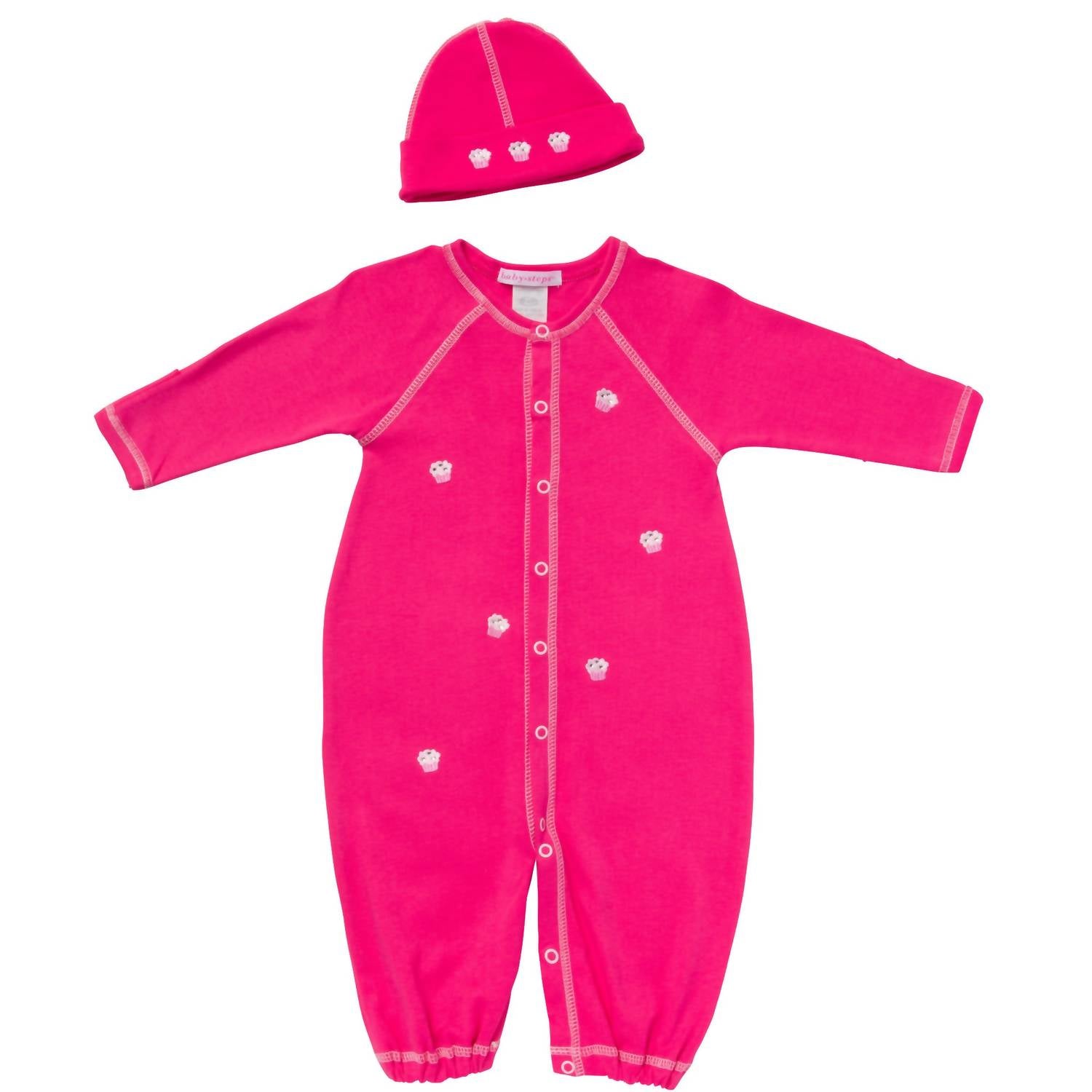 Комплект для выписки Baby Chloe Convertible Gown Take Me Home в ярко-розовом цвете Baby Steps — фото 2