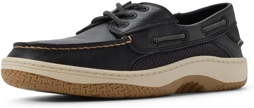 Лоферы Sperry Men's Billfish 3-Eye Leather Boat Shoe, Jet Black