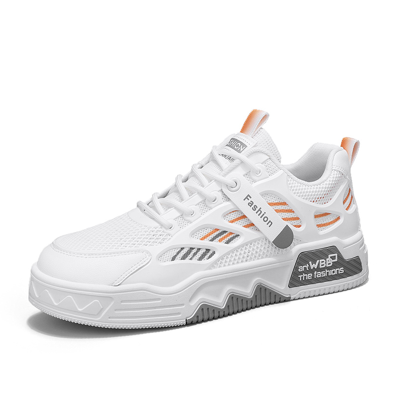 

SHOUBA Низкие скейтерские кроссовки мужские бело-серые, цвет White Gray