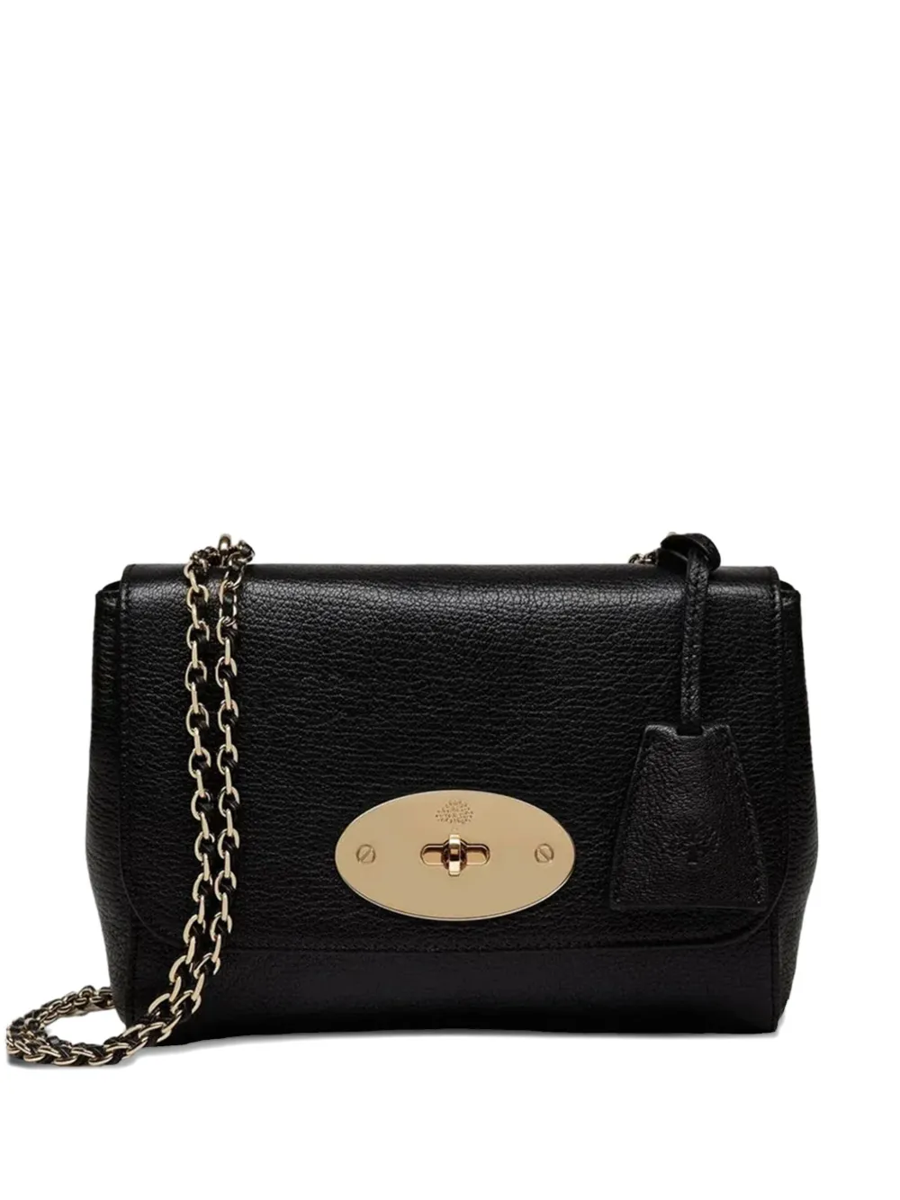 

Сумка на плечо Lily с глянцевой козьей цепочкой Mulberry, черный